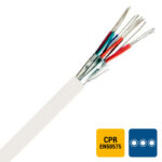 TPVF téléphonie PVC blindage par paire intérieur 150V Cca s3d2a3 blanc 6X2X0,6 (100m) (ref:TPVF6P0,6-CCA R 100)