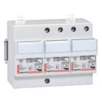 Parafoudre T2+T3 protégé 3P+N Icc 4.5 kA - 1.2 kV - 6 mod. (ref:3953)