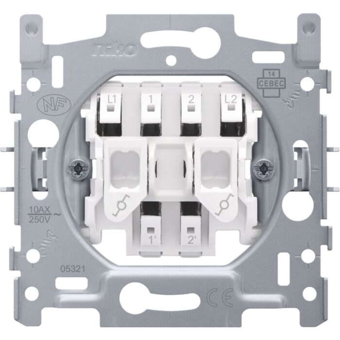 INTERRUPTEUR 2X VA/VIENT bornes auto (ref:170-02605) – Image 1