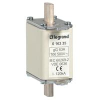 Cartouche à couteau gG 50A A voyant taille 00 500V 120kA (ref:16330)