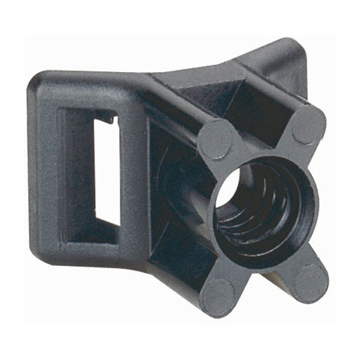 Embase à visser - noir pr colliers Colson larg. 9 mm (Pack de 100)  (ref:31950) – Image 1