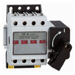 Inter sectionneur 4P 32A Vistop - frontale - noire (ref:22502)